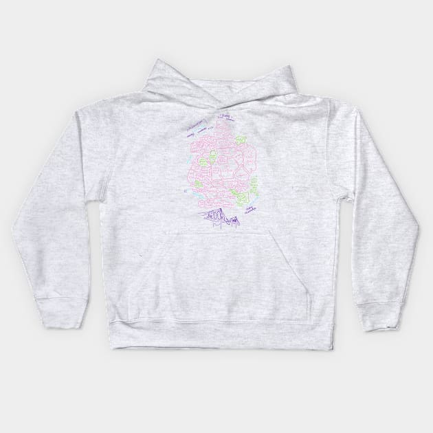 Brooklyn - Pastel Kids Hoodie by andryn